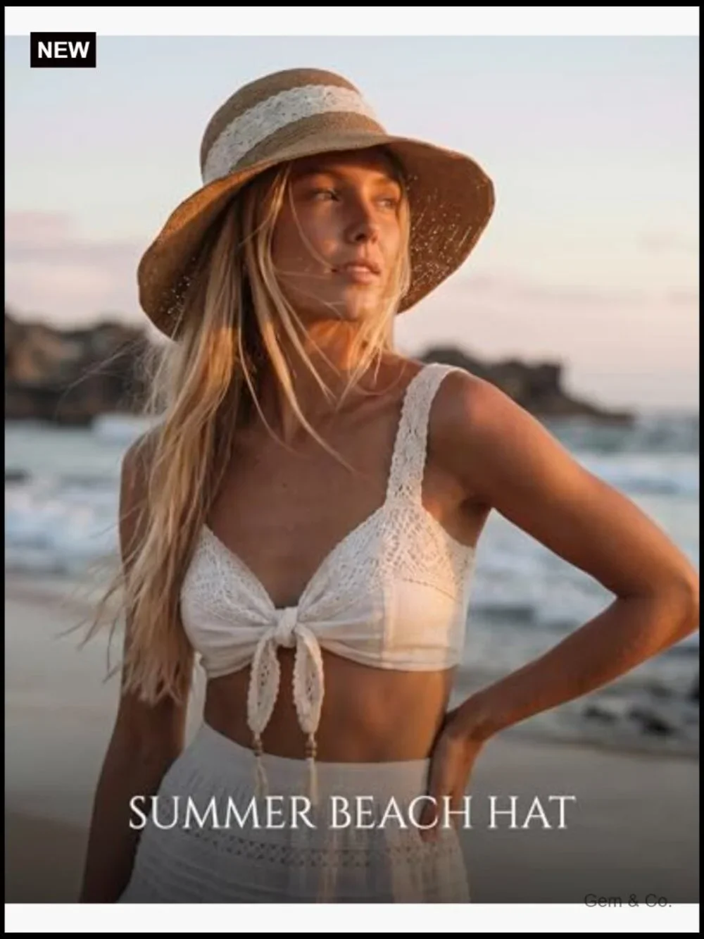 Packable Straw Bucket Hat with Wide Brim and Chin Strap for Women